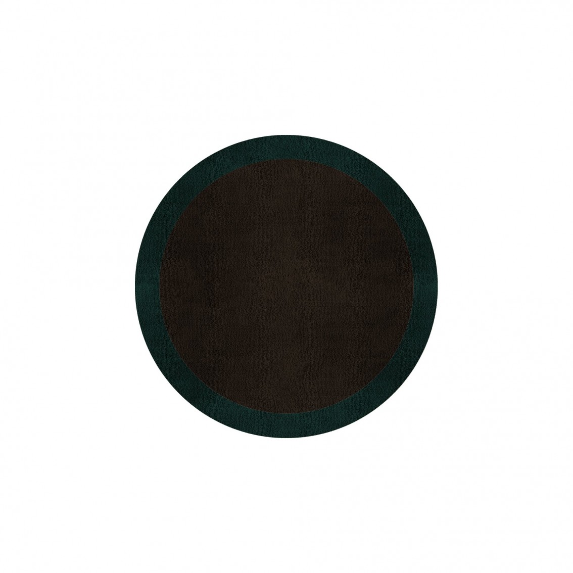 BORDER ATELIER DARK BROWN ROUND AREA RUG