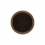 BORDER ATELIER DARK BROWN ROUND AREA RUG