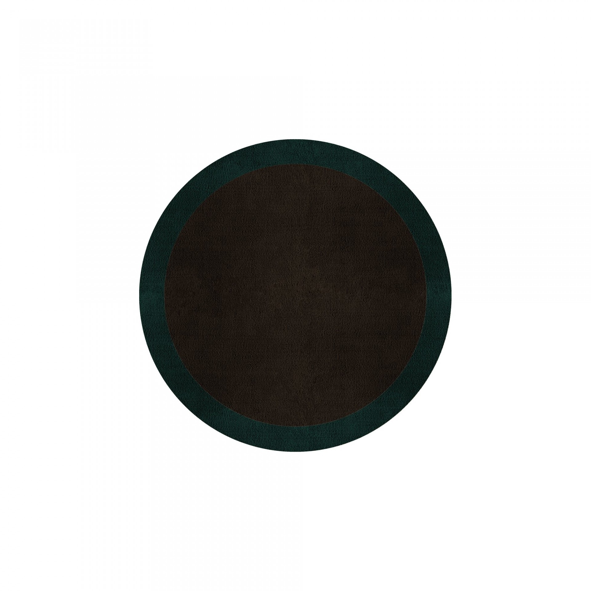 BORDER ATELIER DARK BROWN ROUND AREA RUG