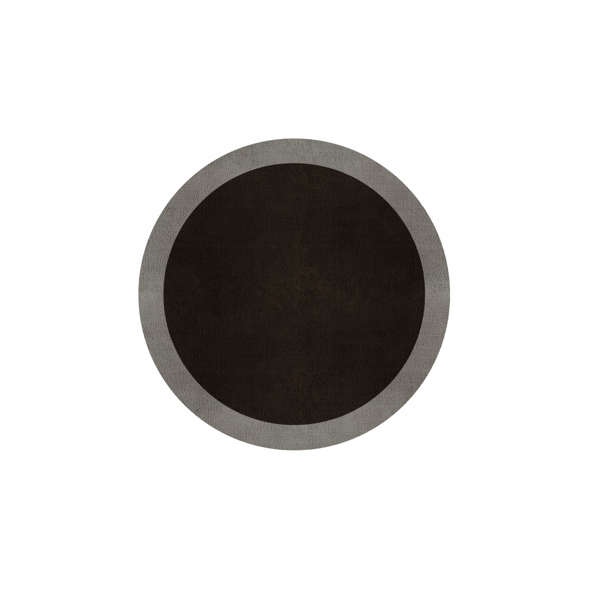 BORDER ATELIER DARK BROWN ROUND AREA RUG
