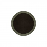BORDER ATELIER DARK BROWN ROUND AREA RUG