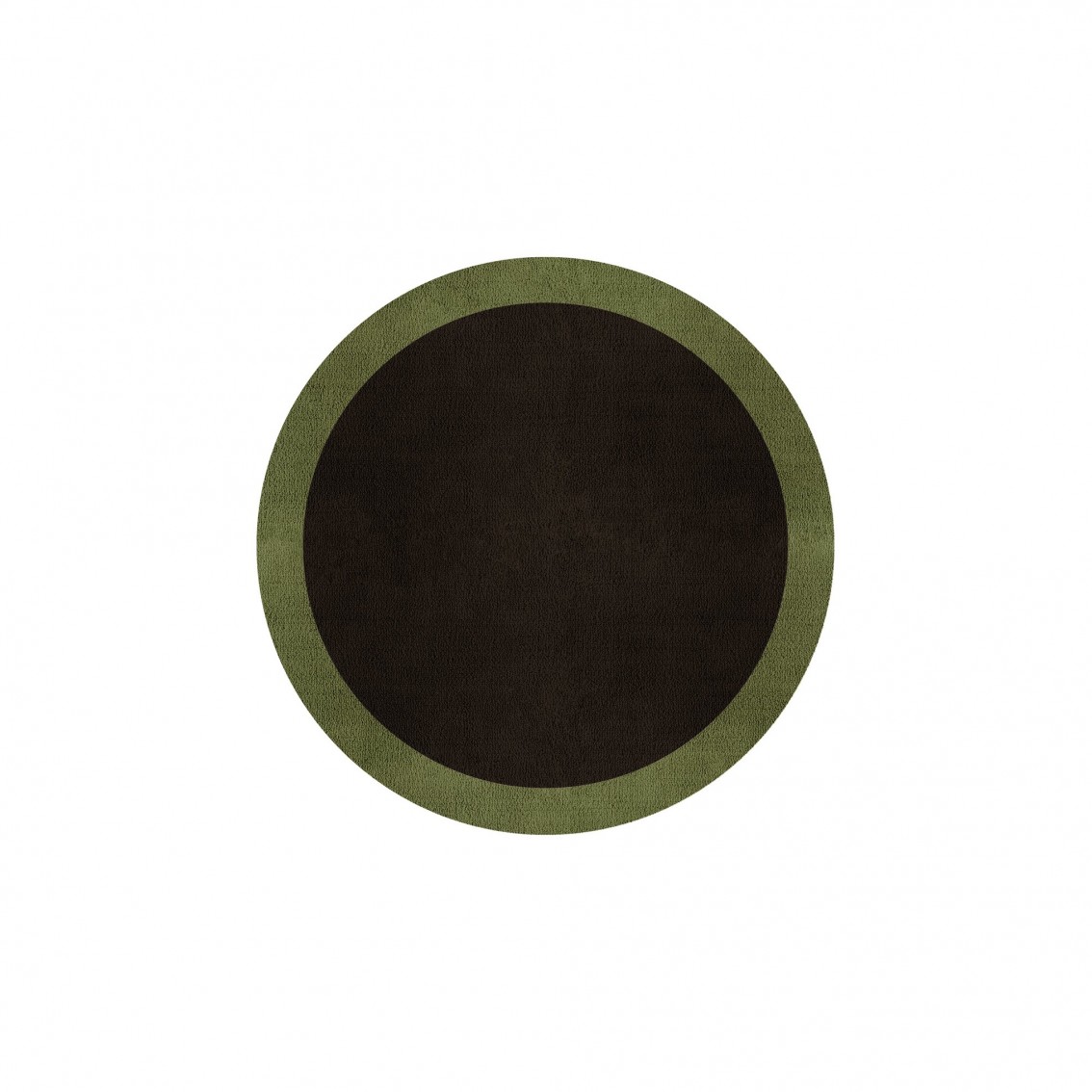 BORDER ATELIER DARK BROWN ROUND AREA RUG