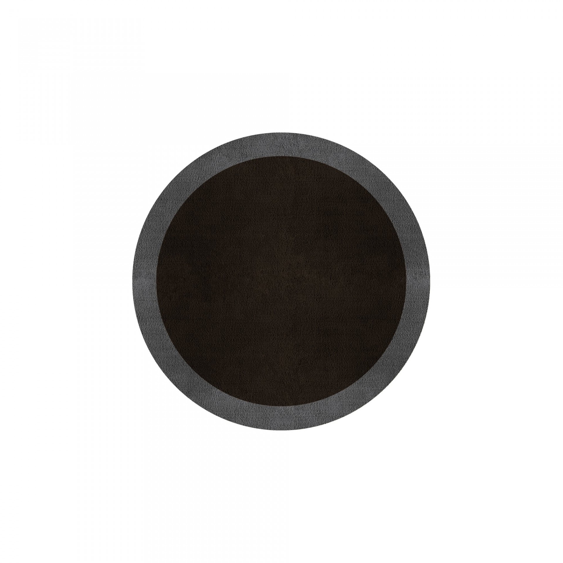 BORDER ATELIER DARK BROWN ROUND AREA RUG