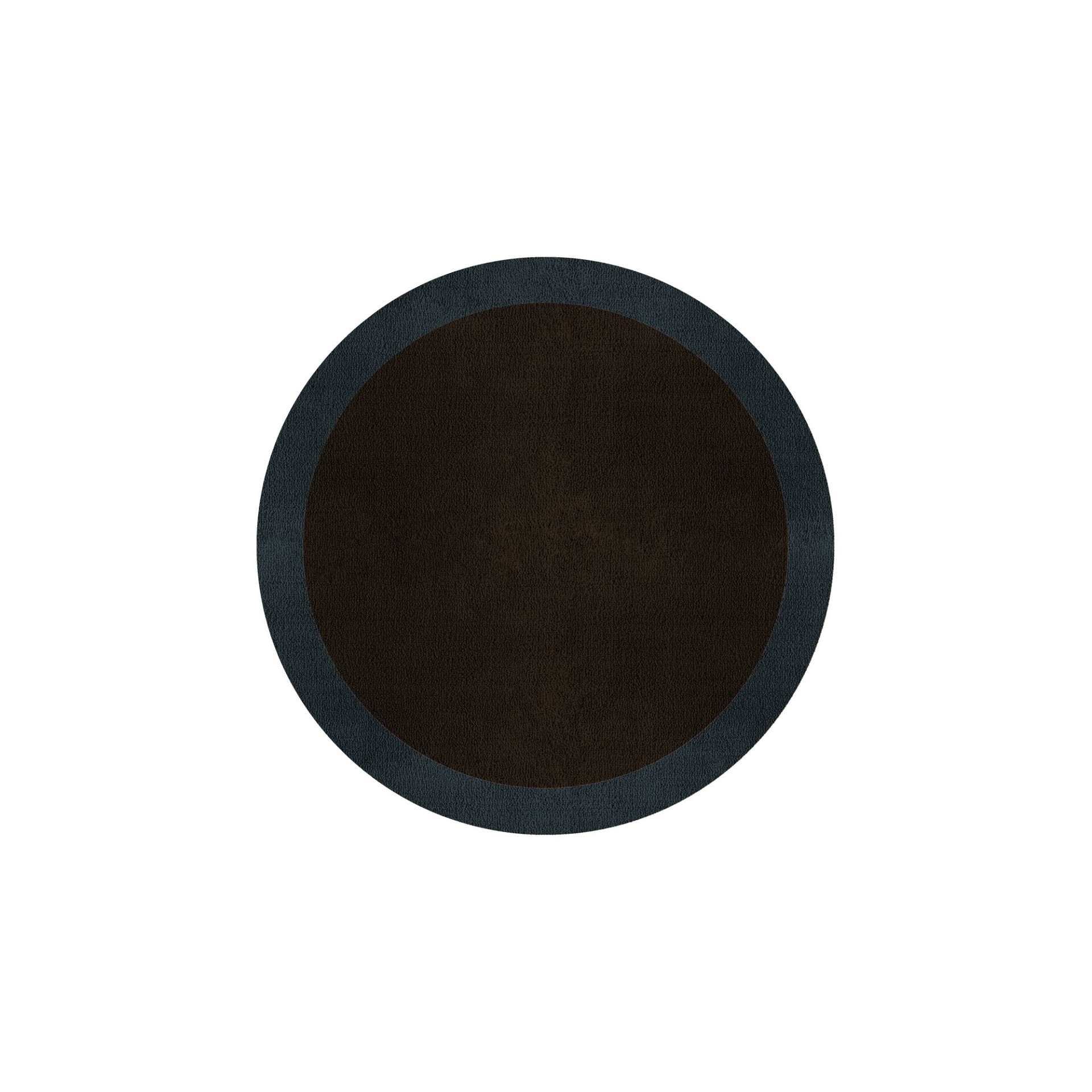BORDER ATELIER DARK BROWN ROUND AREA RUG