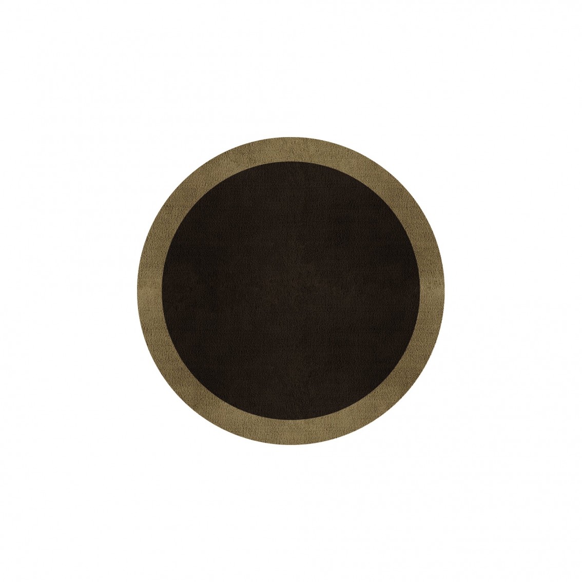BORDER ATELIER DARK BROWN ROUND AREA RUG