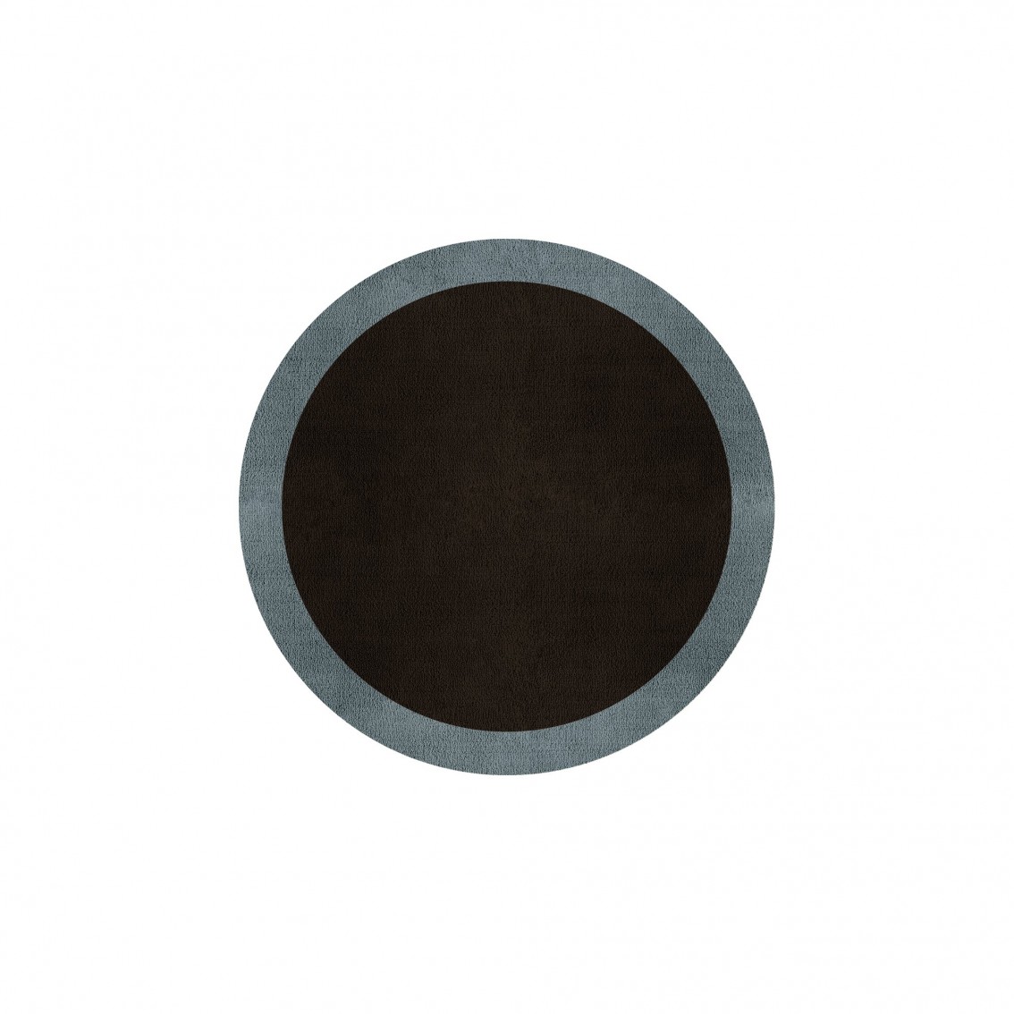 BORDER ATELIER DARK BROWN ROUND AREA RUG