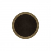 BORDER ATELIER DARK BROWN ROUND AREA RUG