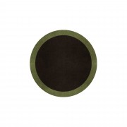 BORDER ATELIER DARK BROWN ROUND AREA RUG