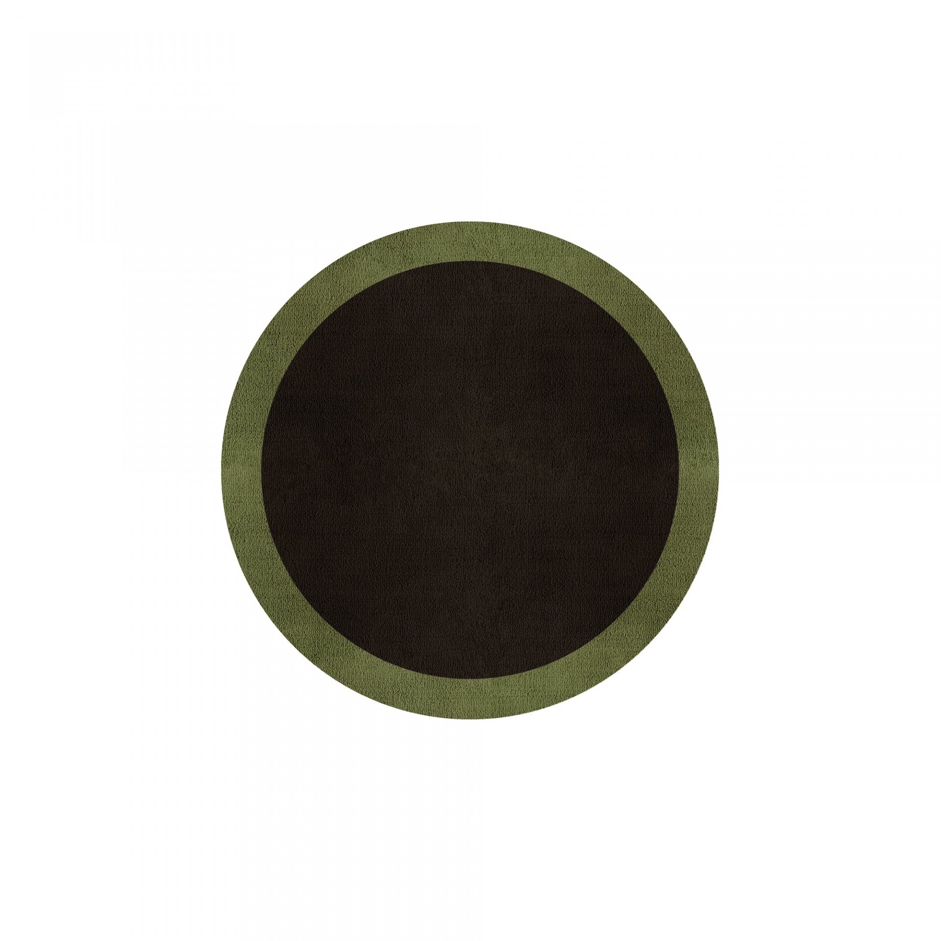 BORDER ATELIER DARK BROWN ROUND AREA RUG