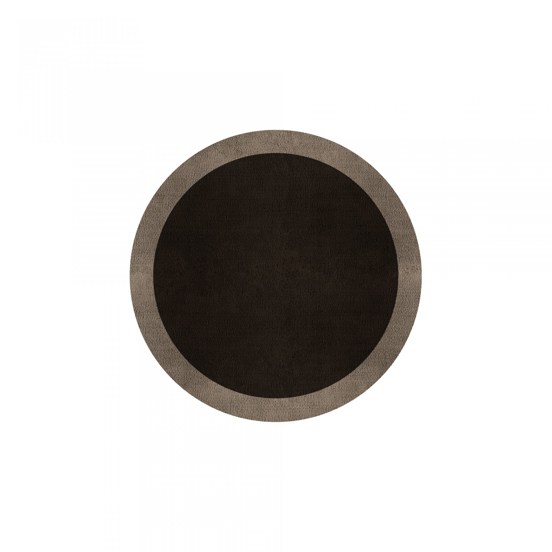 BORDER ATELIER DARK BROWN ROUND AREA RUG