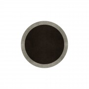 BORDER ATELIER DARK BROWN ROUND AREA RUG BORDER ATELIER DARK BROWN ROUND AREA RUG