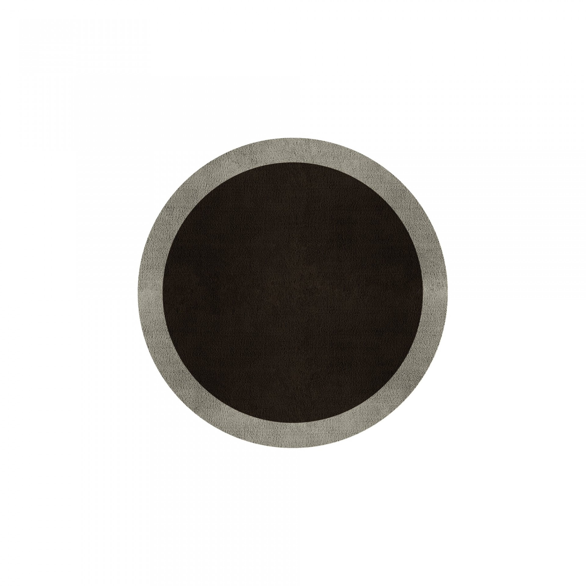 BORDER ATELIER DARK BROWN ROUND AREA RUG