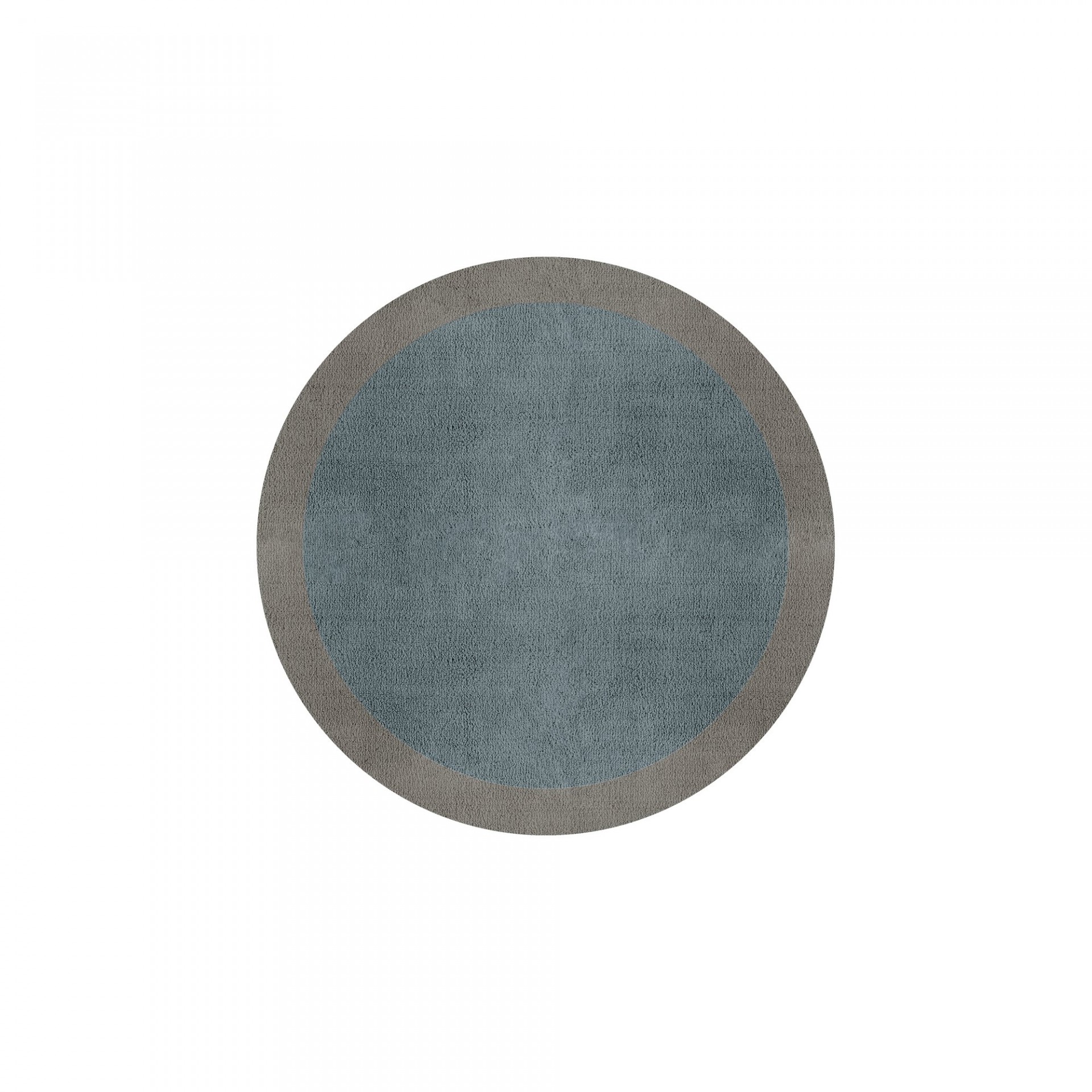 BORDER ATELIER DUSTY BLUE ROUND AREA RUG