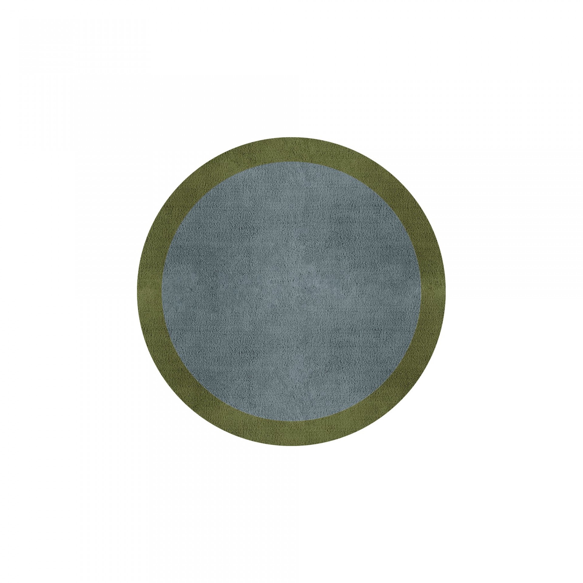 BORDER ATELIER DUSTY BLUE ROUND AREA RUG
