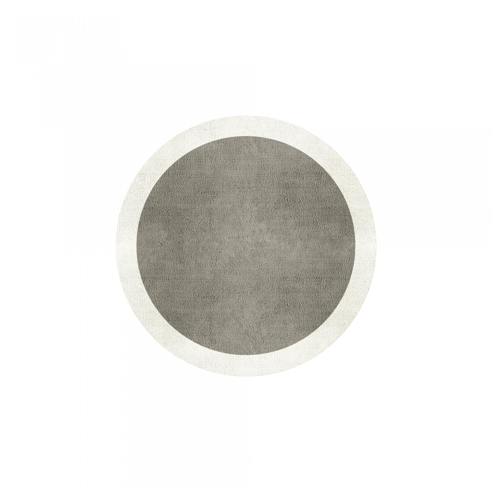 BORDER ATELIER PALE STONE ROUND AREA RUG
