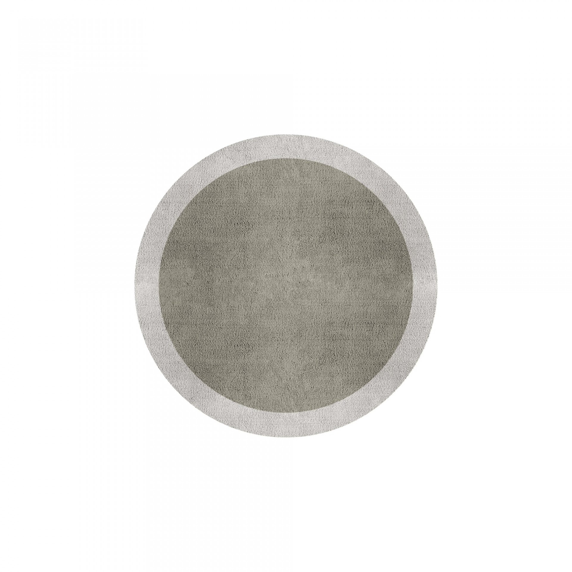 BORDER ATELIER PALE STONE ROUND AREA RUG