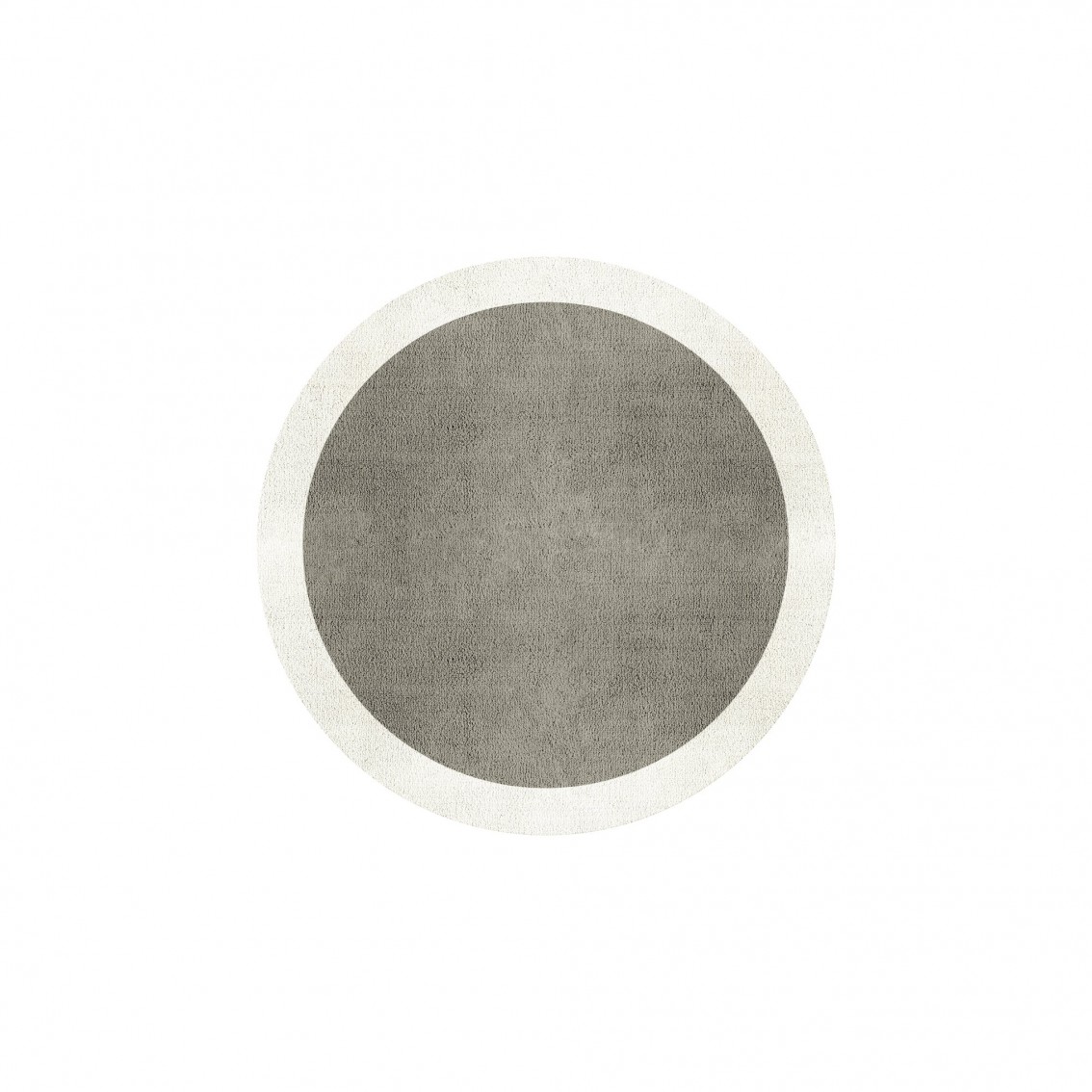 BORDER ATELIER PALE STONE ROUND AREA RUG BORDER ATELIER PALE STONE ROUND AREA RUG