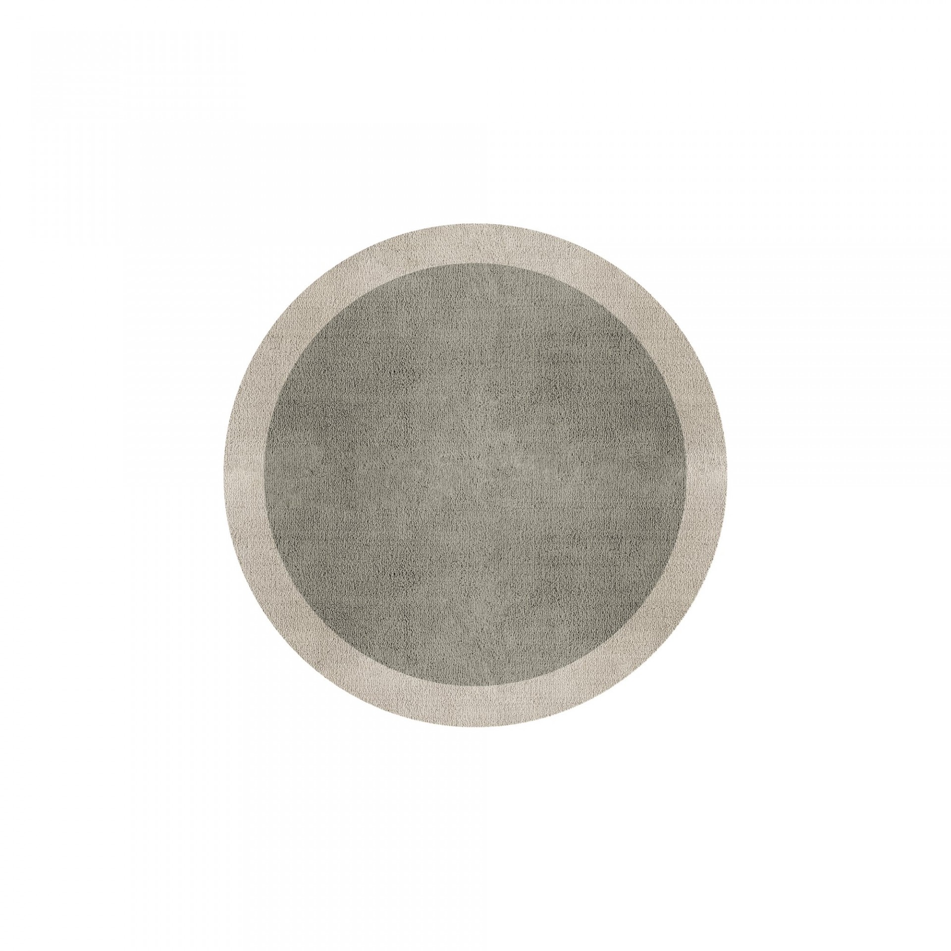 BORDER ATELIER PALE STONE ROUND AREA RUG