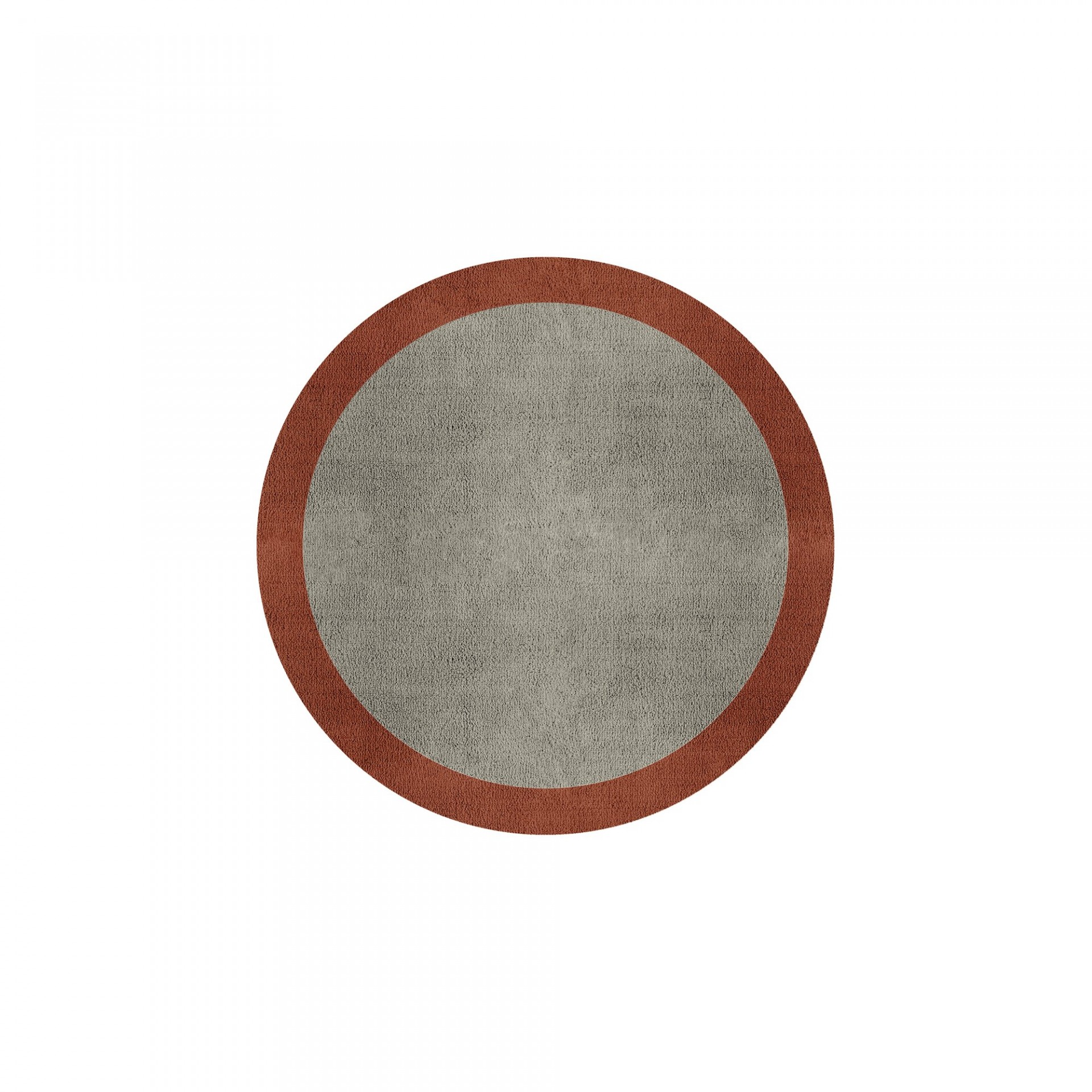 BORDER ATELIER PALE STONE ROUND AREA RUG
