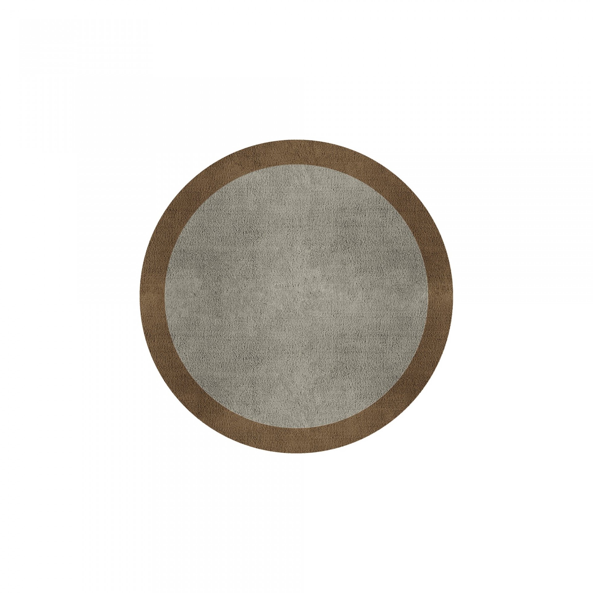 BORDER ATELIER PALE STONE ROUND AREA RUG
