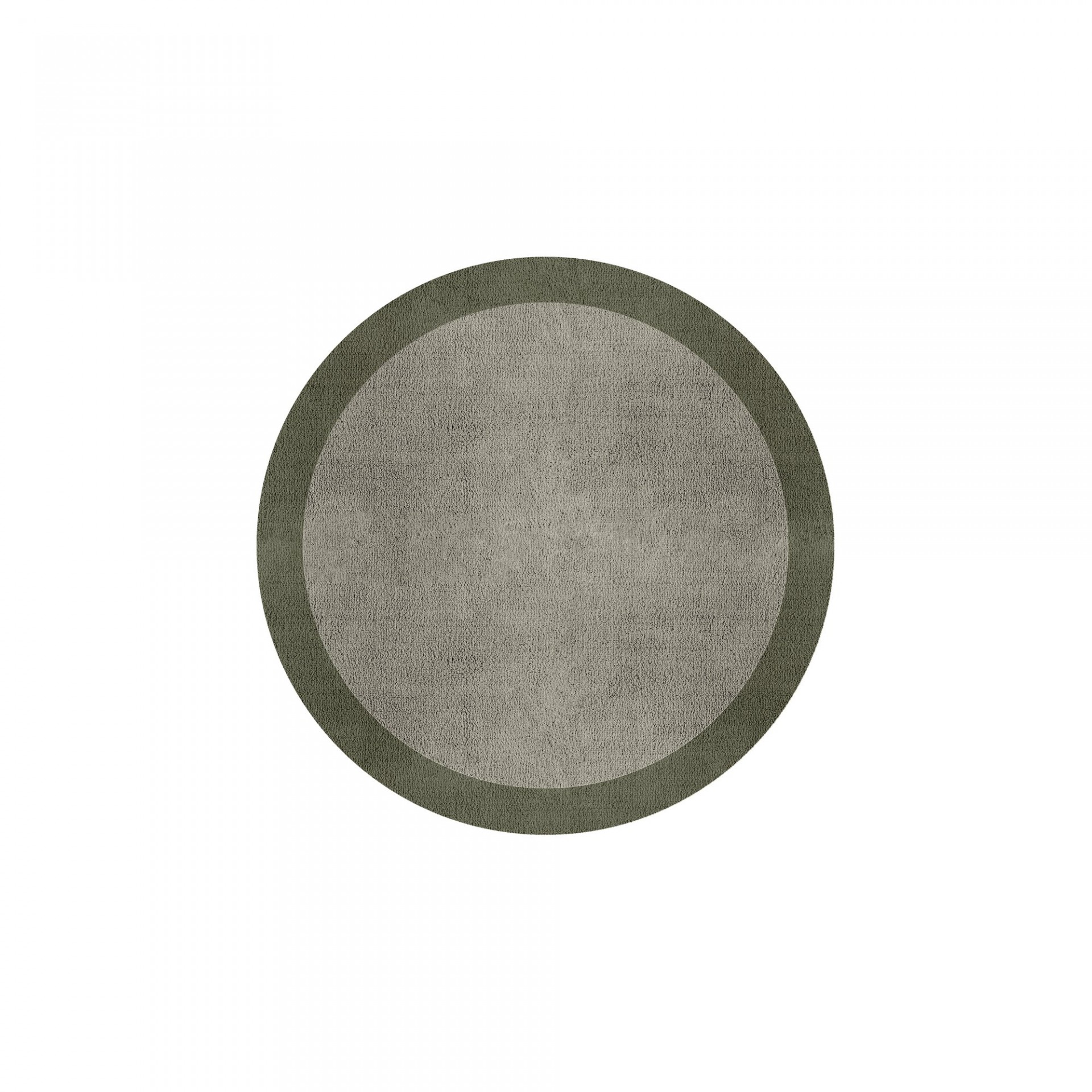 BORDER ATELIER PALE STONE ROUND AREA RUG