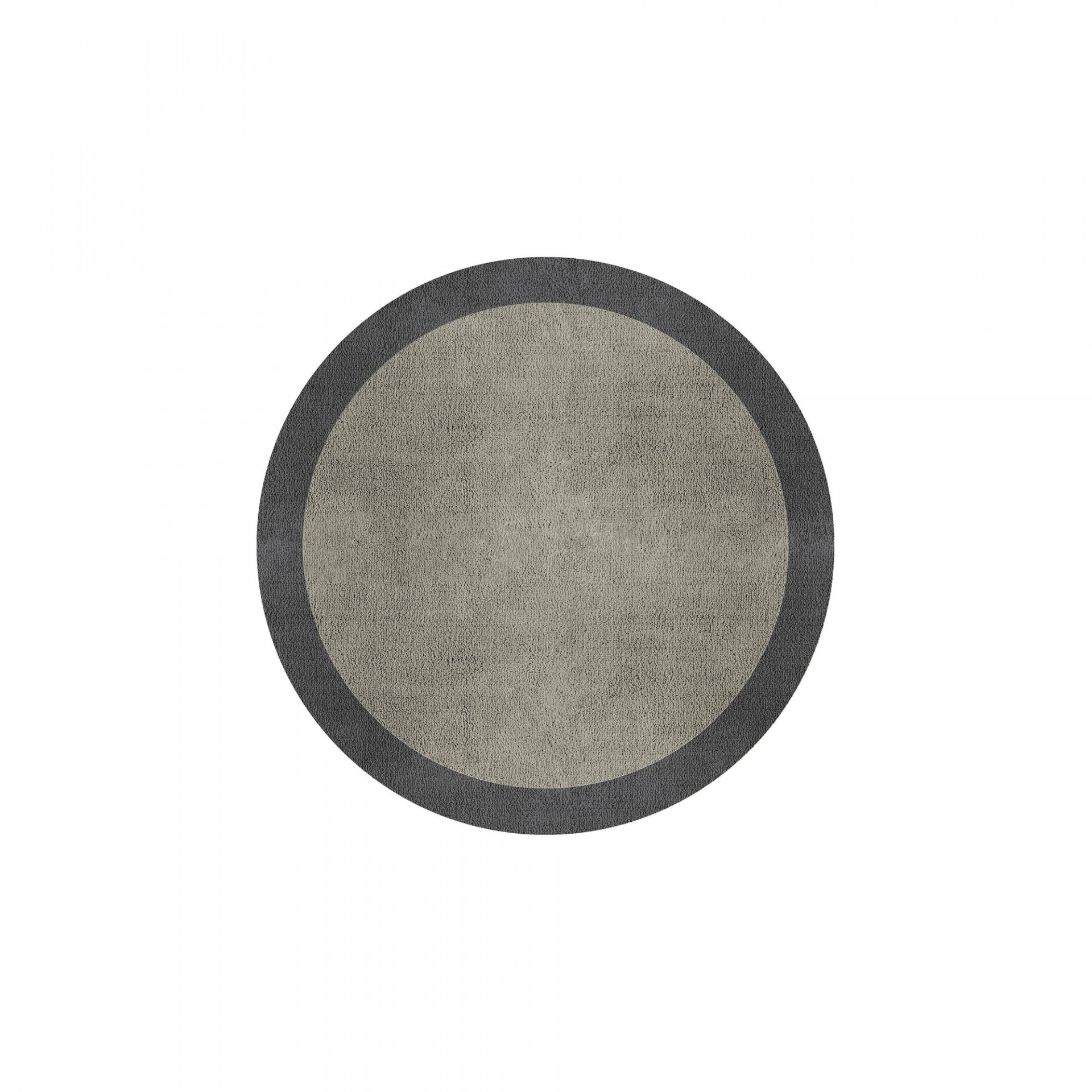 BORDER ATELIER PALE STONE ROUND AREA RUG