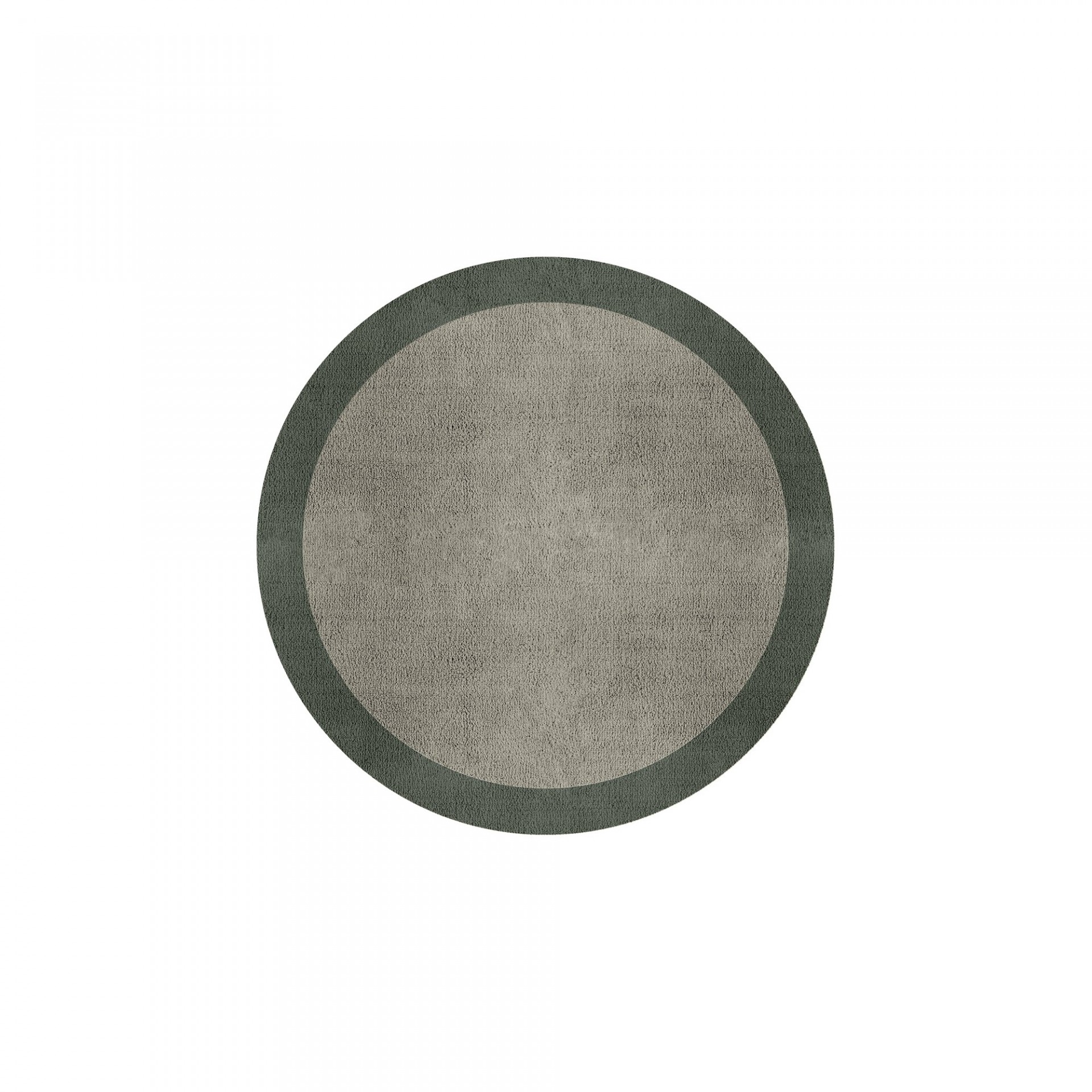 BORDER ATELIER PALE STONE ROUND AREA RUG
