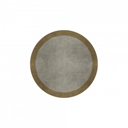 BORDER ATELIER PALE STONE ROUND AREA RUG