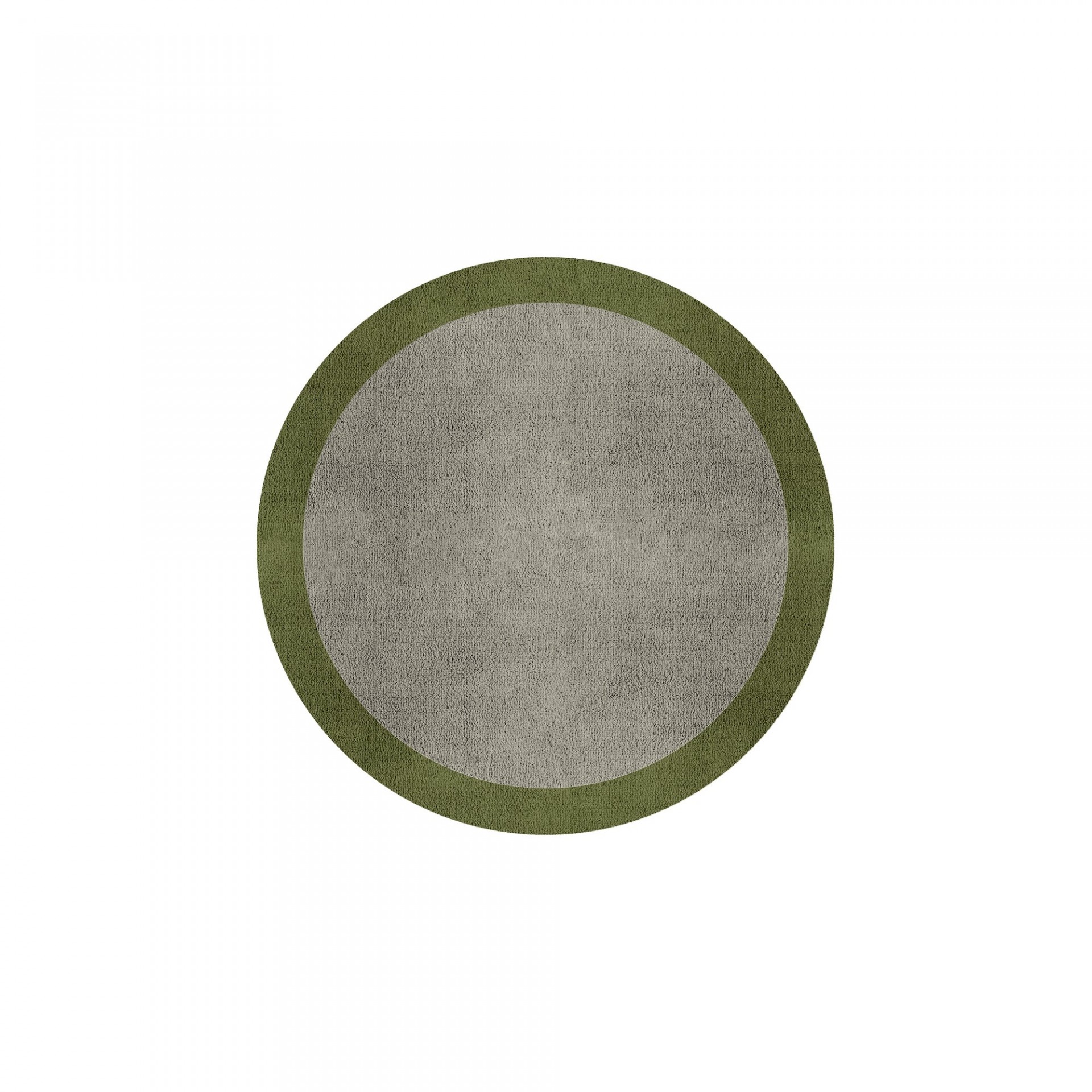 BORDER ATELIER PALE STONE ROUND AREA RUG