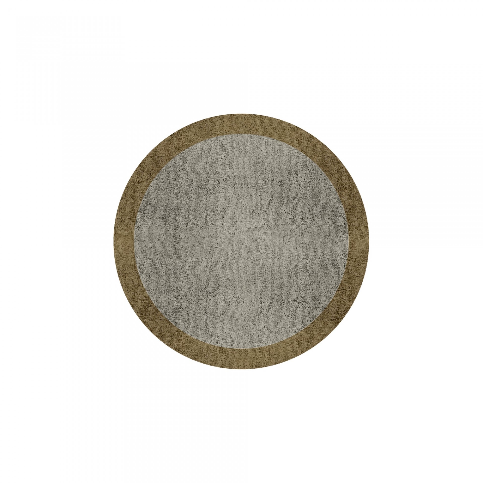 BORDER ATELIER PALE STONE ROUND AREA RUG