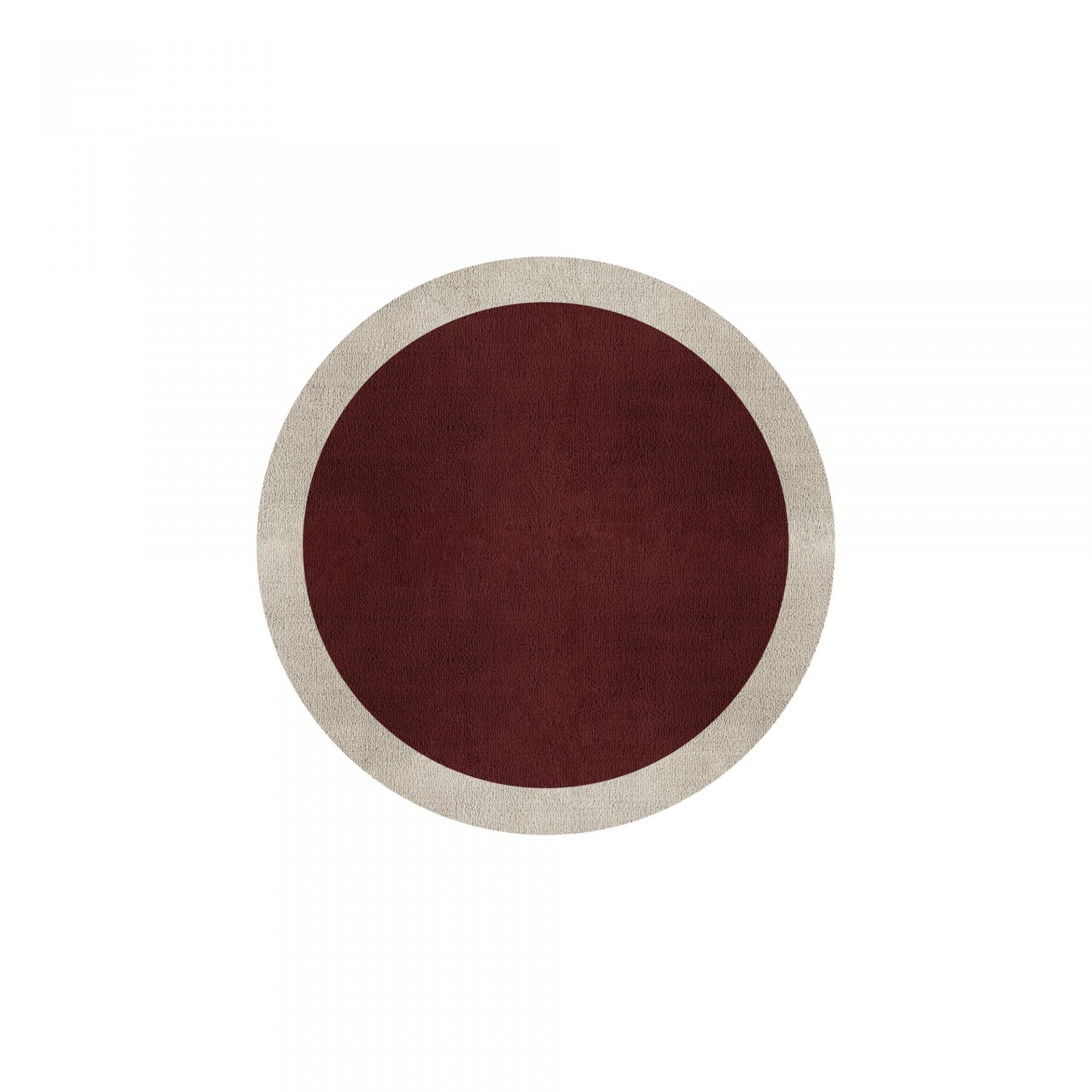 BORDER ATELIER BORDEAUX ALFOMBRA REDONDA