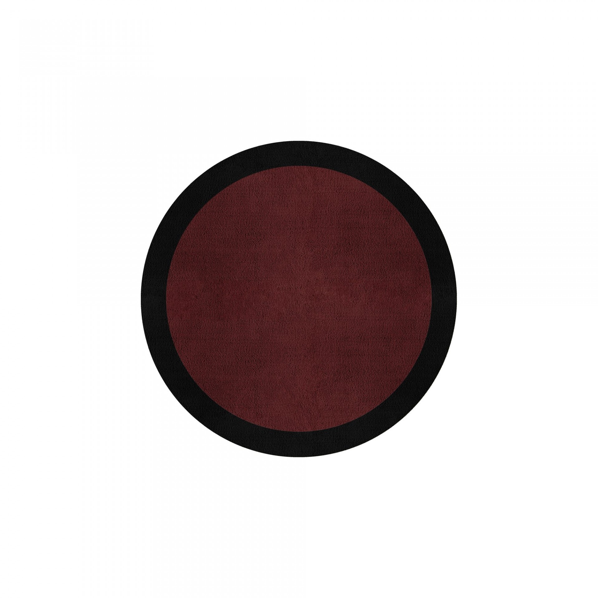 BORDER ATELIER BORDEAUX ALFOMBRA REDONDA