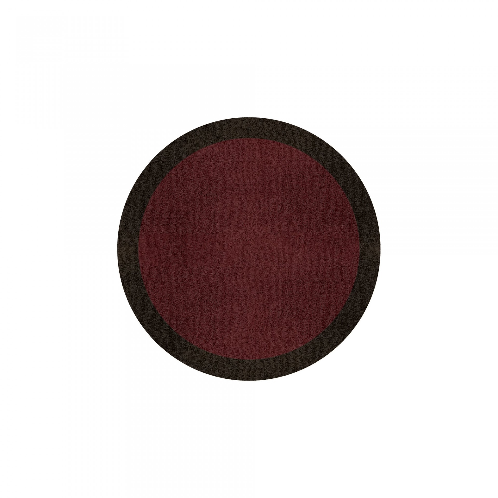 BORDER ATELIER BORDEAUX ALFOMBRA REDONDA