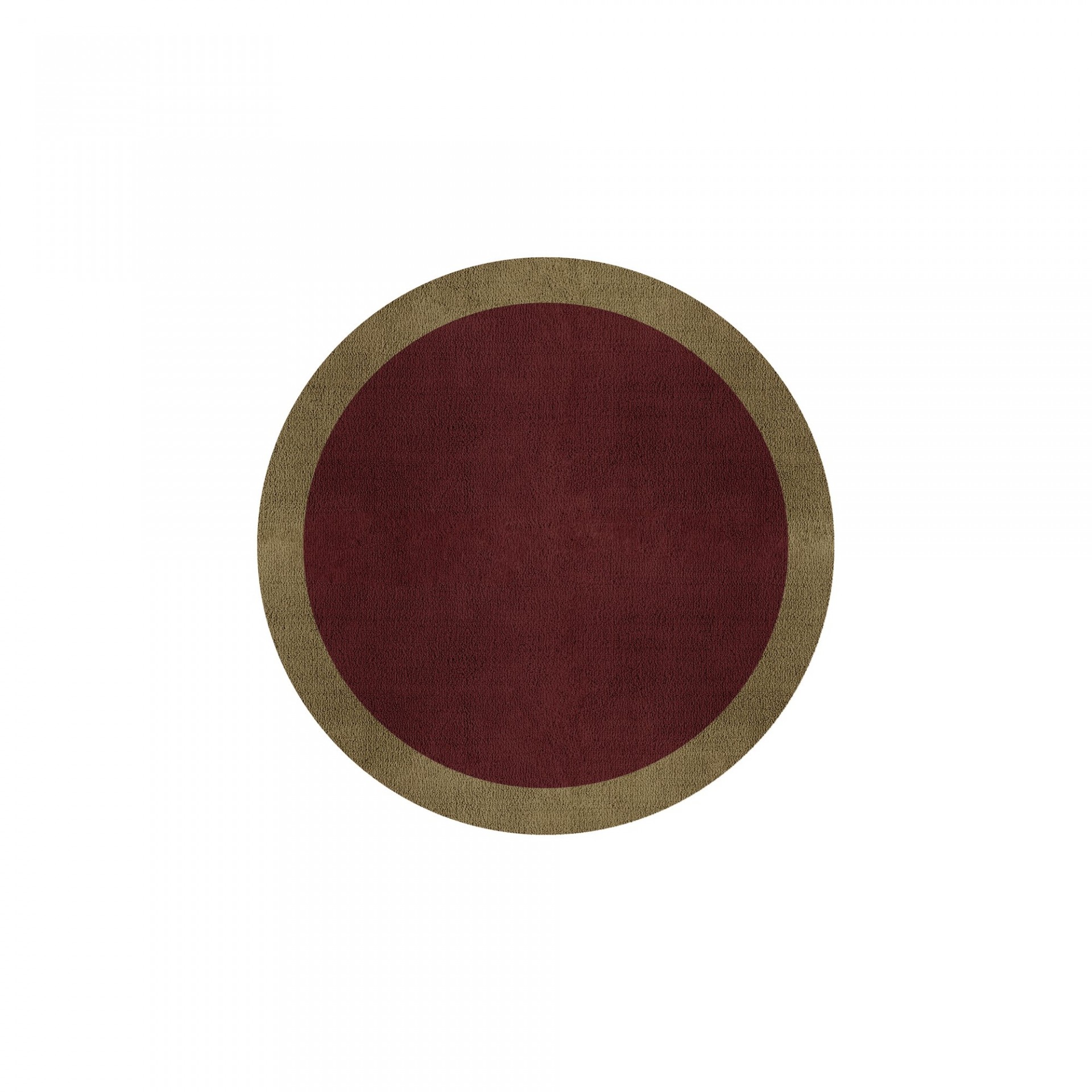 BORDER ATELIER BORDEAUX ALFOMBRA REDONDA