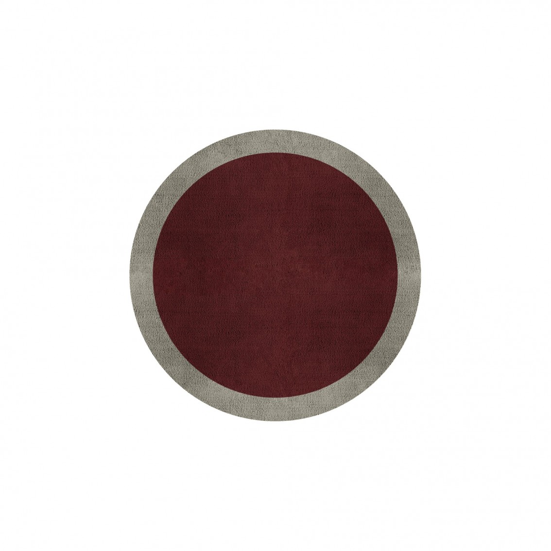 BORDER ATELIER BORDEAUX ALFOMBRA REDONDA