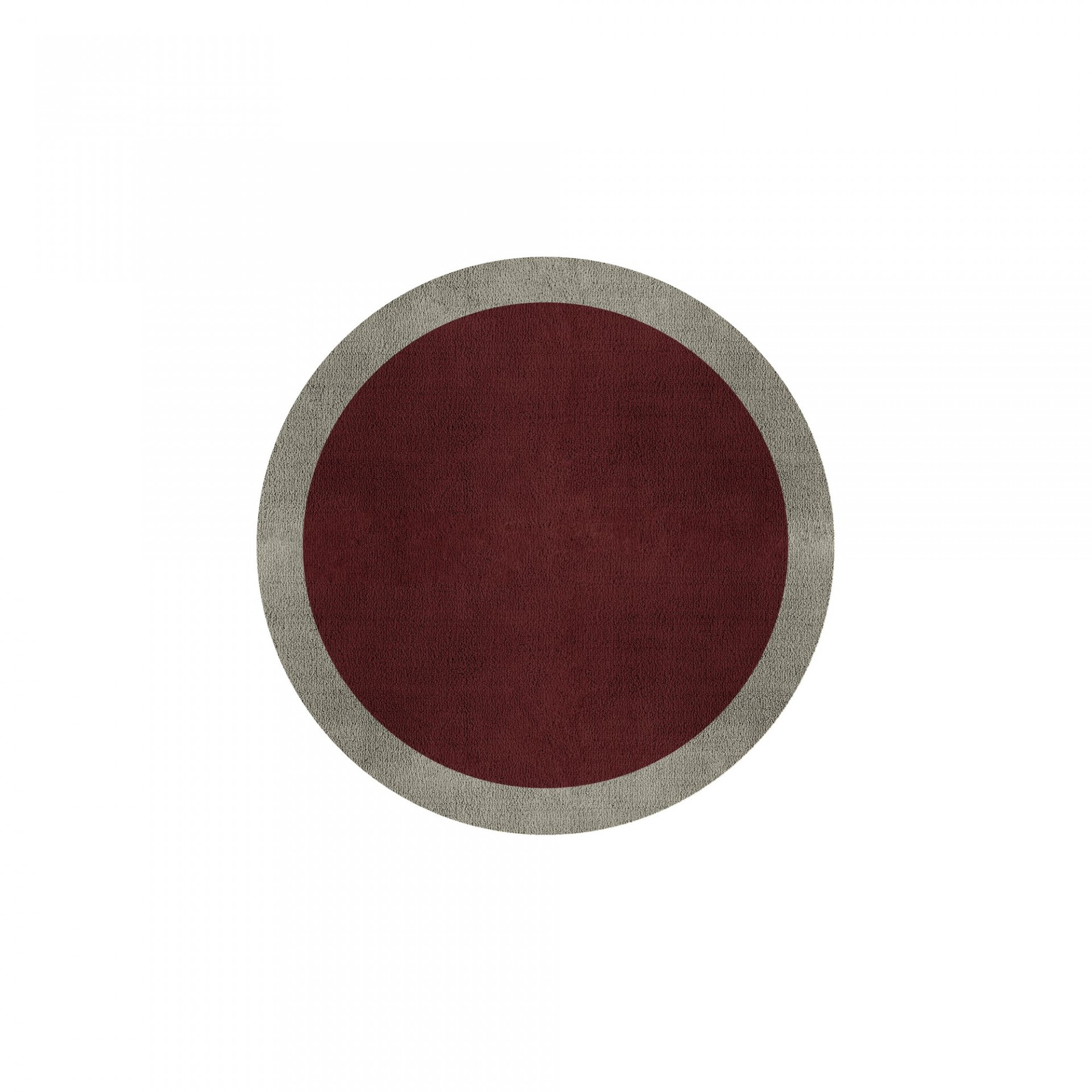 BORDER ATELIER BORDEAUX ALFOMBRA REDONDA