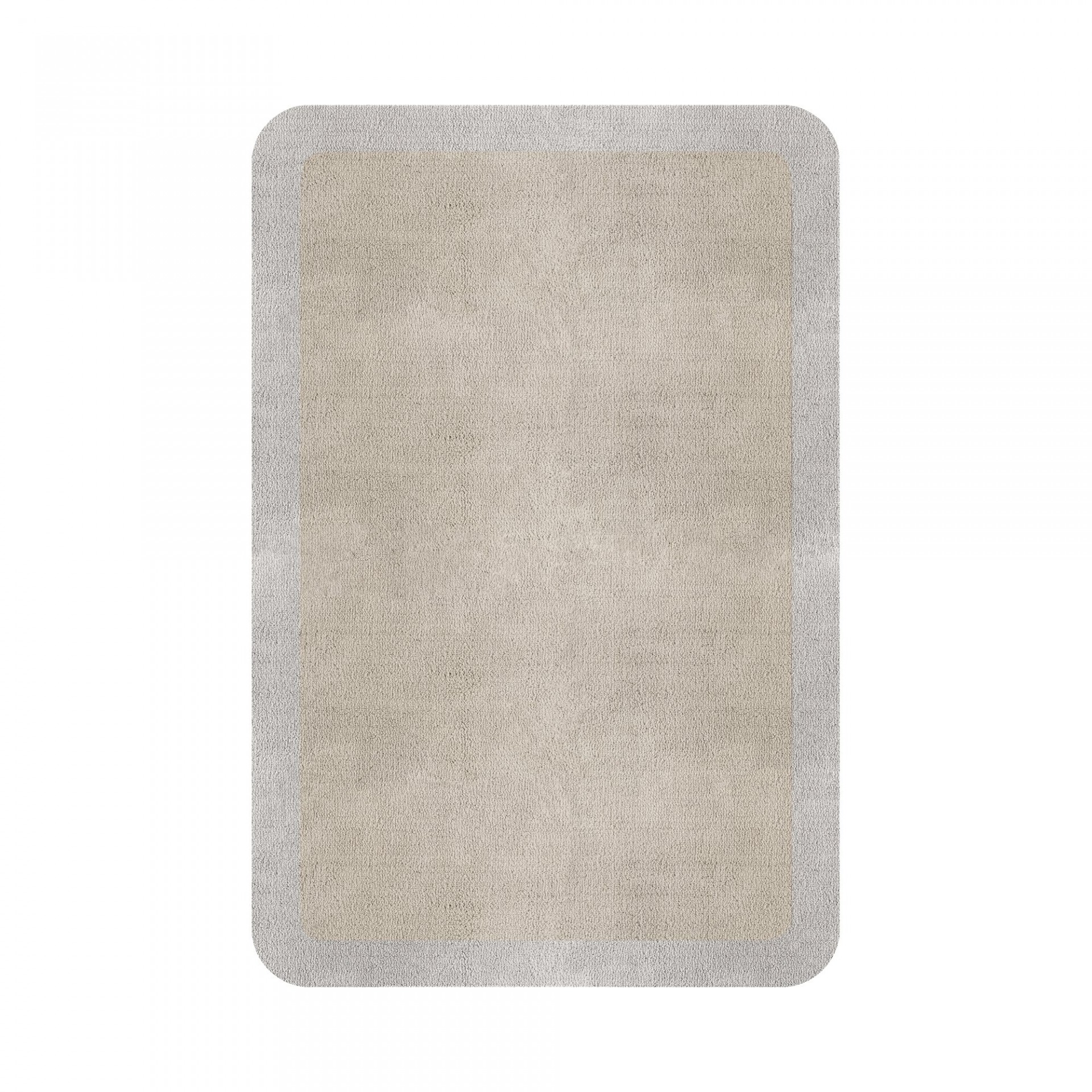 BORDER ATELIER FOG ROUNDED EDGE AREA RUG