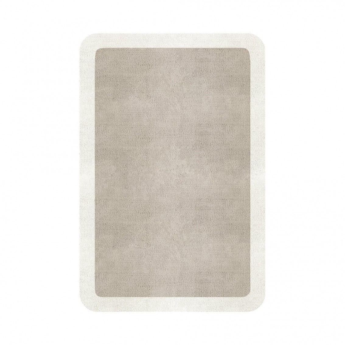 BORDER ATELIER FOG ROUNDED EDGE AREA RUG BORDER ATELIER FOG ROUNDED EDGE AREA RUG