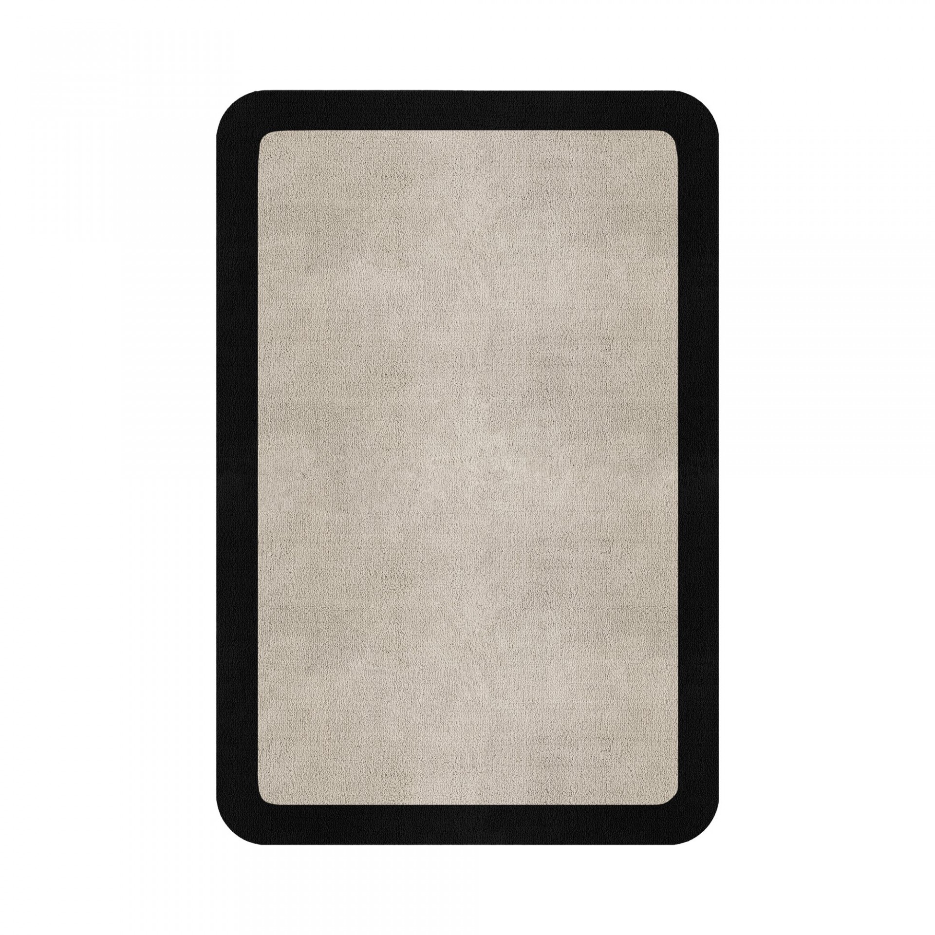 BORDER ATELIER FOG ROUNDED EDGE AREA RUG