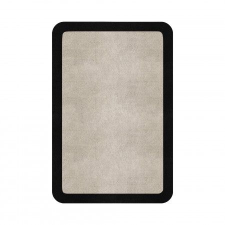 BORDER ATELIER FOG ROUNDED EDGE AREA RUG