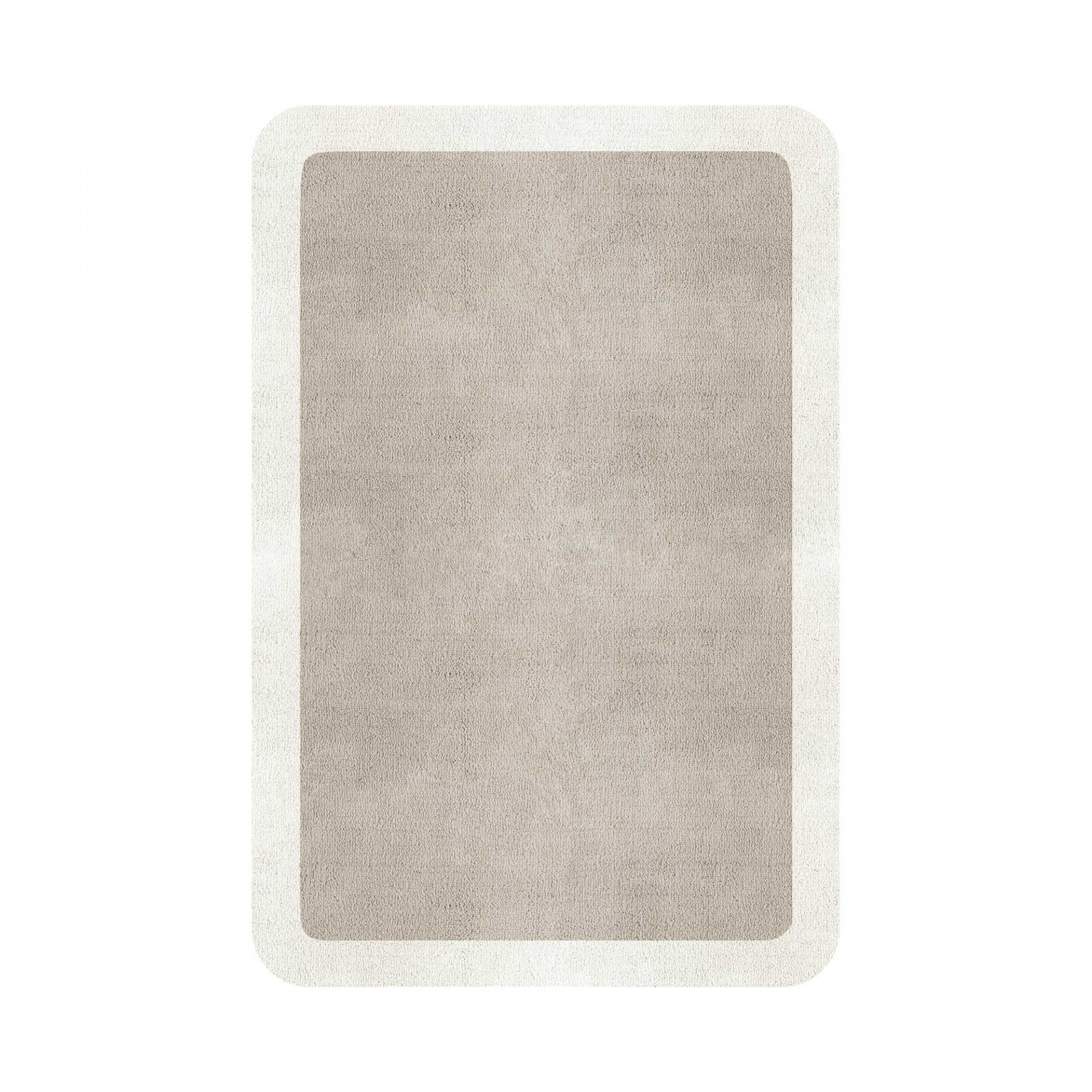 BORDER ATELIER FOG ROUNDED EDGE AREA RUG