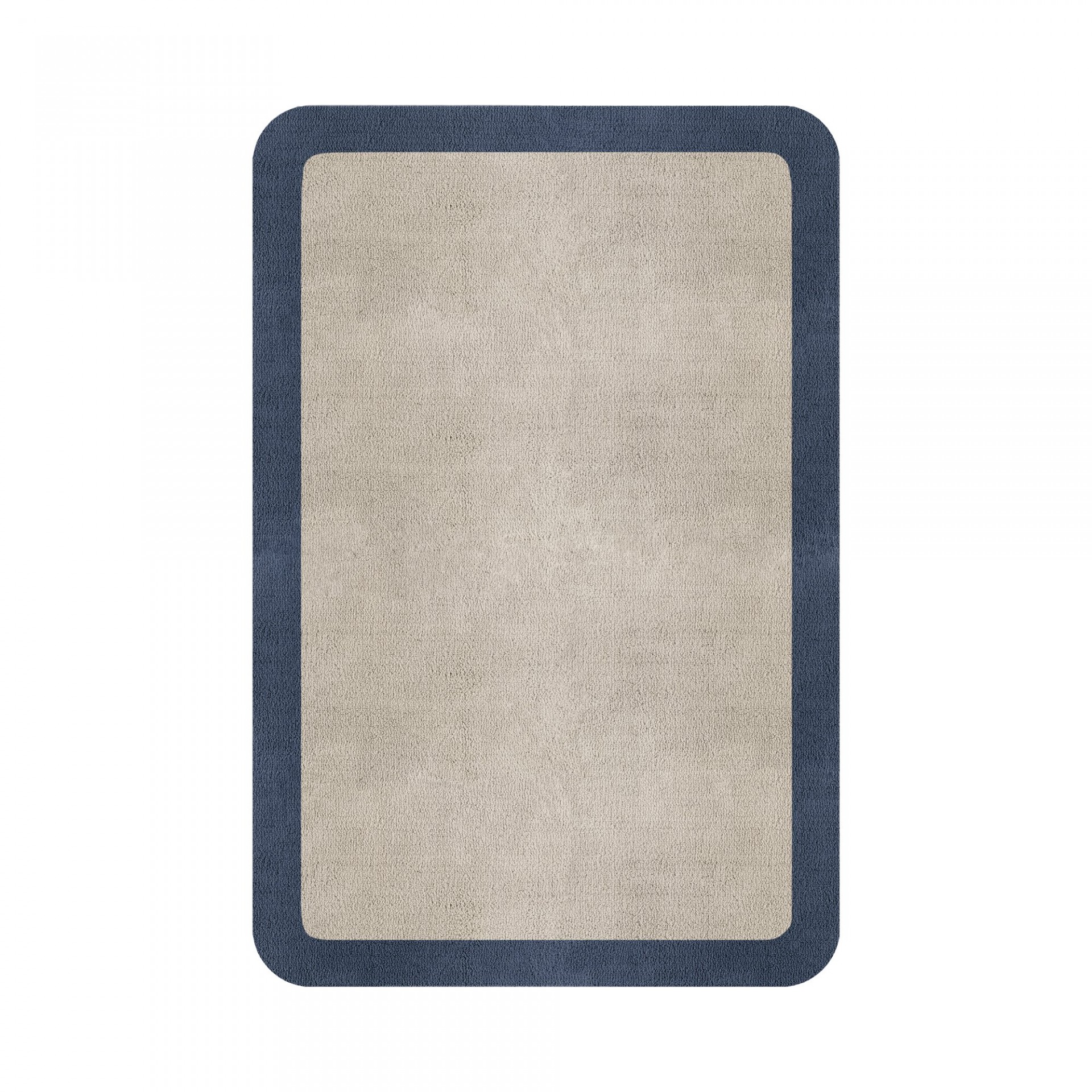 BORDER ATELIER FOG ROUNDED EDGE AREA RUG