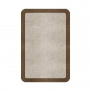 BORDER ATELIER FOG ROUNDED EDGE AREA RUG