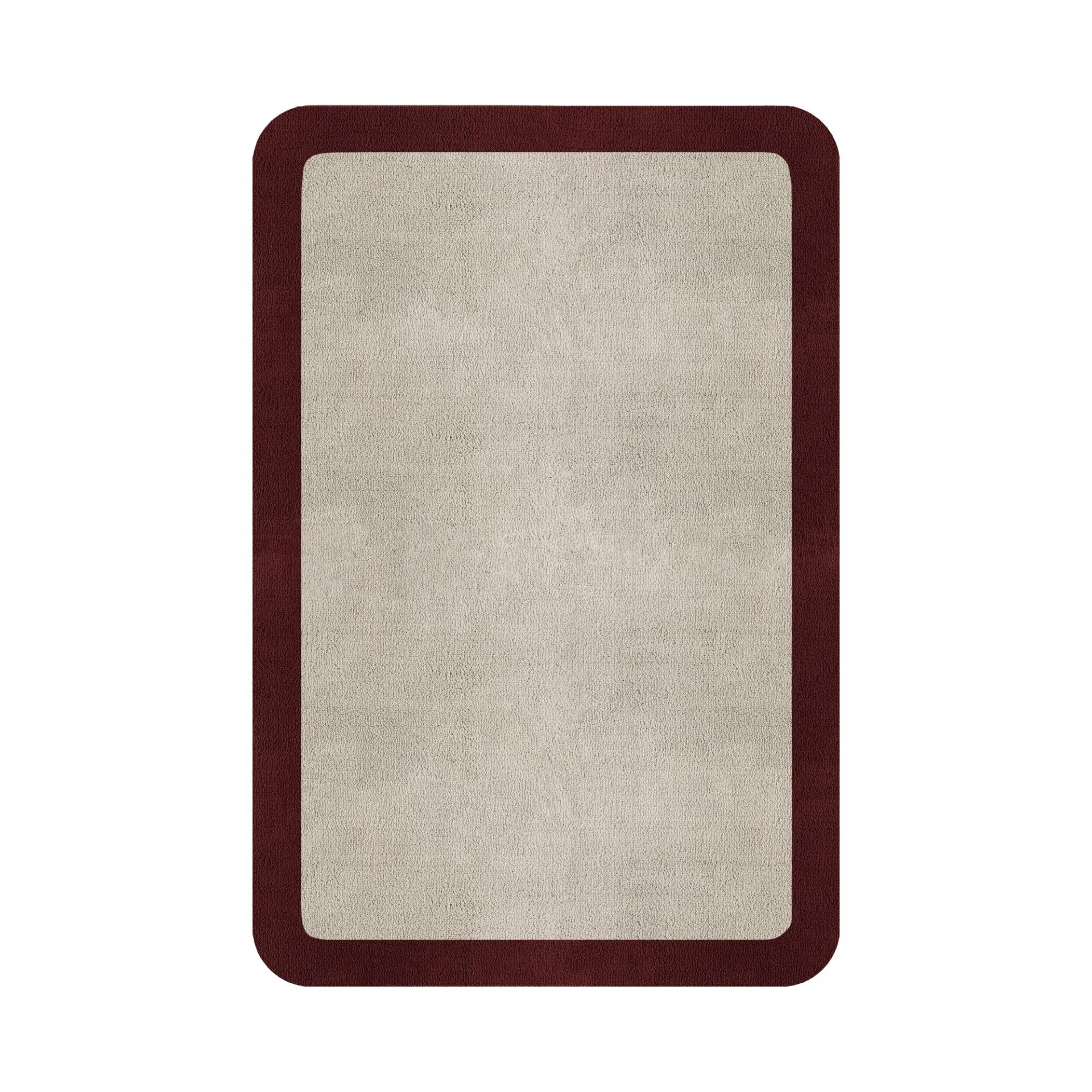 BORDER ATELIER FOG ROUNDED EDGE AREA RUG
