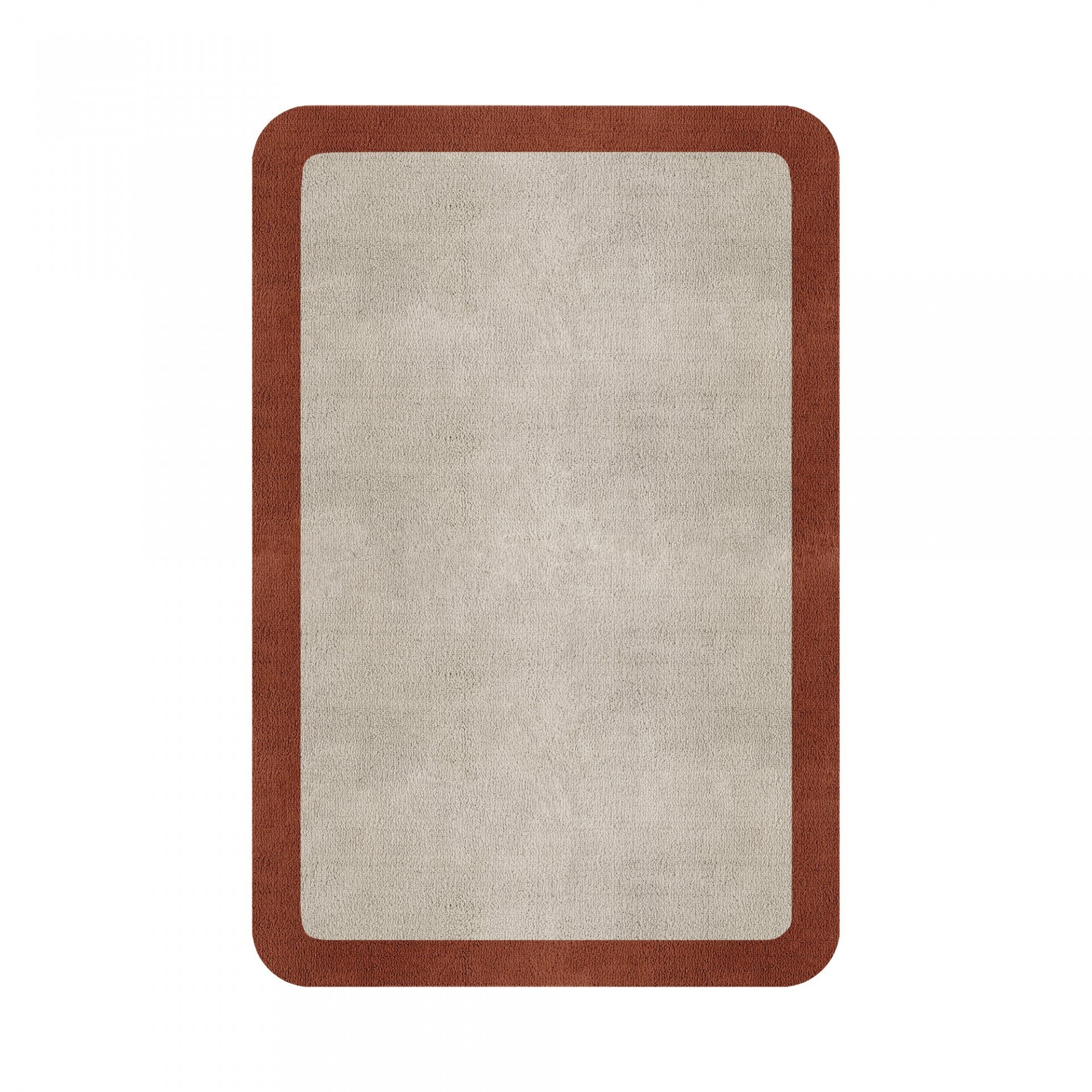 BORDER ATELIER FOG ROUNDED EDGE AREA RUG