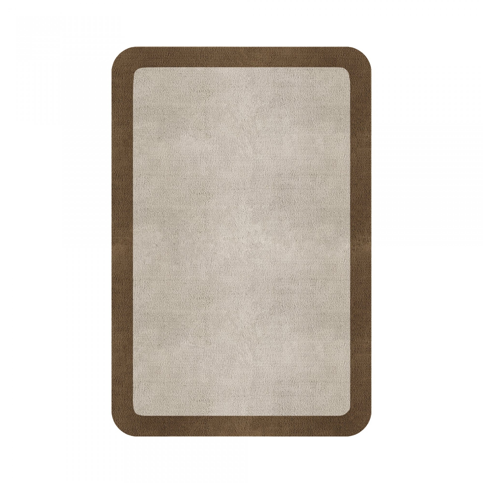 BORDER ATELIER FOG ROUNDED EDGE AREA RUG