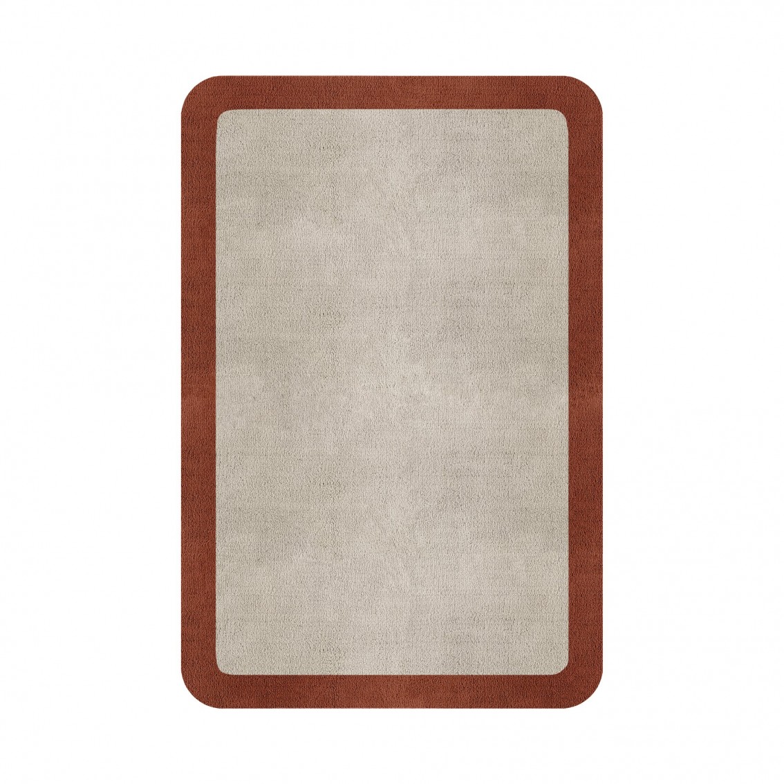 BORDER ATELIER FOG ROUNDED EDGE AREA RUG BORDER ATELIER FOG ROUNDED EDGE AREA RUG