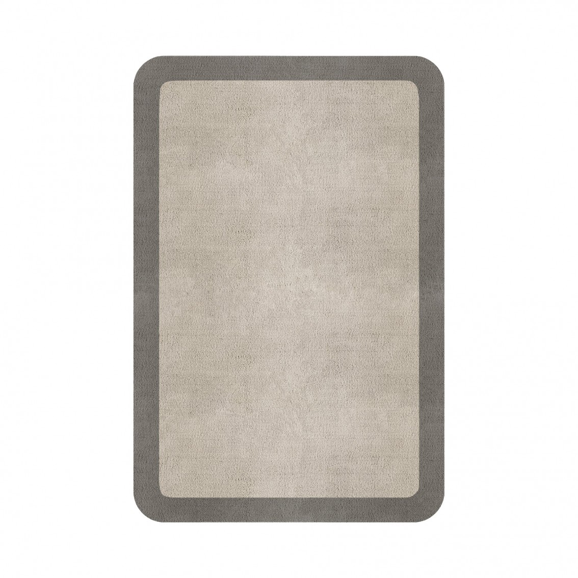 BORDER ATELIER FOG ROUNDED EDGE AREA RUG BORDER ATELIER FOG ROUNDED EDGE AREA RUG