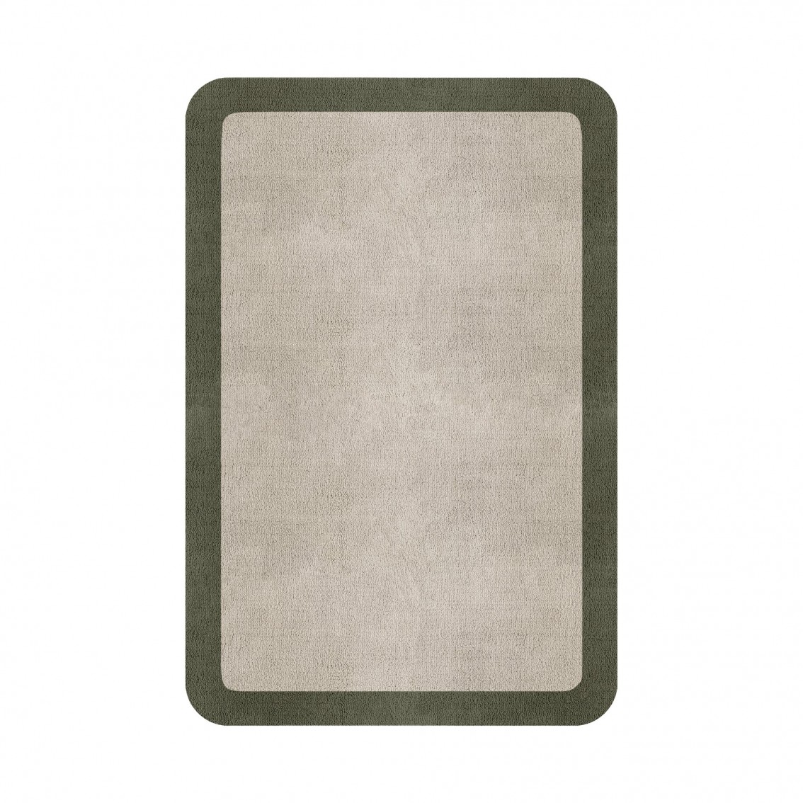 BORDER ATELIER FOG ROUNDED EDGE AREA RUG BORDER ATELIER FOG ROUNDED EDGE AREA RUG