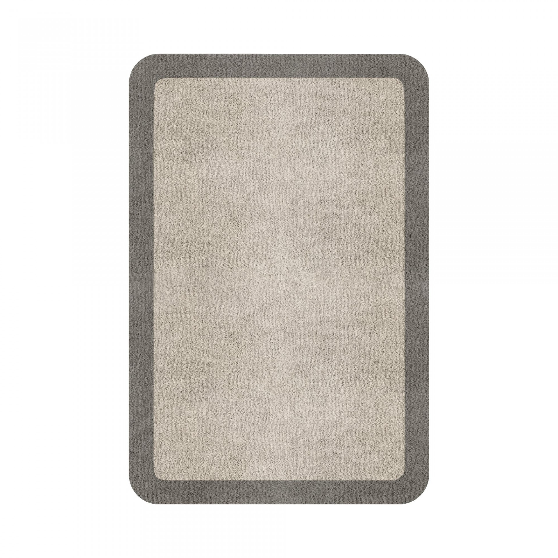 BORDER ATELIER FOG ROUNDED EDGE AREA RUG